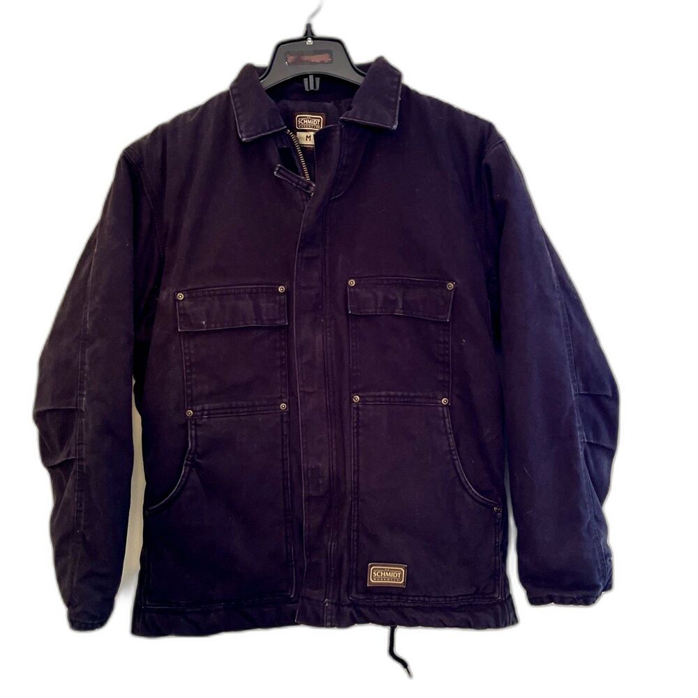 CE SCHMIDT Heavy Waterproof Quilted Canvas Carhartt Style Pocketed Work Coat- M